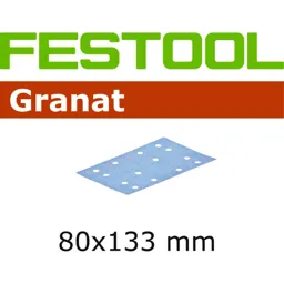 Festool STF 80 x133mm Abrasive Sheet - 80g, Pack of 10
