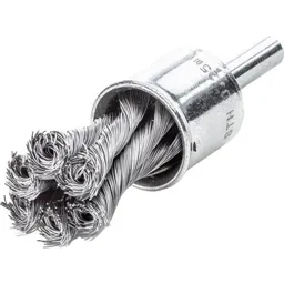 Lessmann Knot End Wire Brush - 22mm, 6mm Shank
