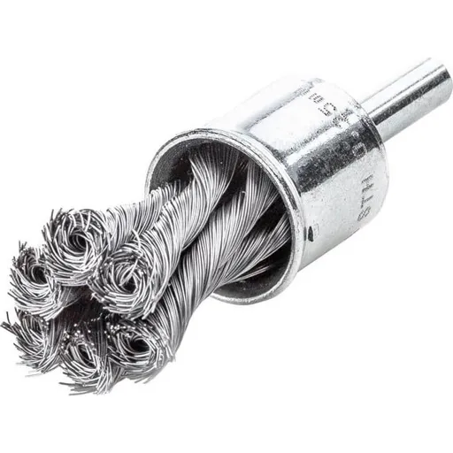 Lessmann Knot End Wire Brush - 19mm, 6mm Shank