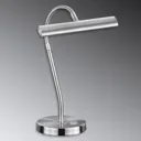 Curtis - LED table lamp, matt nickel
