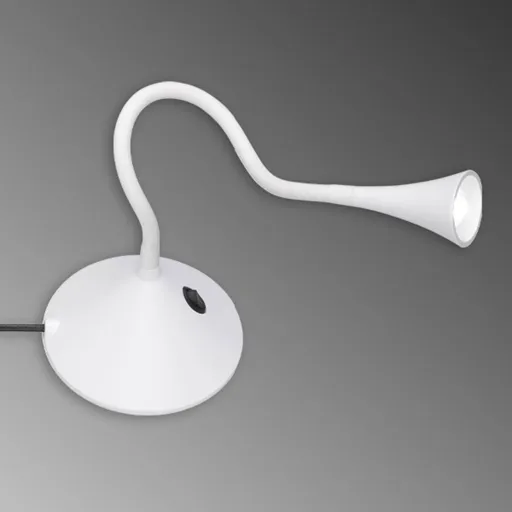 Flexible LED table lamp Viper in white