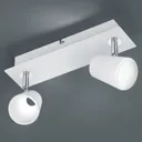 White and chrome LED spotlight Narcos - 2 bulbs