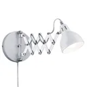With matt white lampshade - wall light Scissor