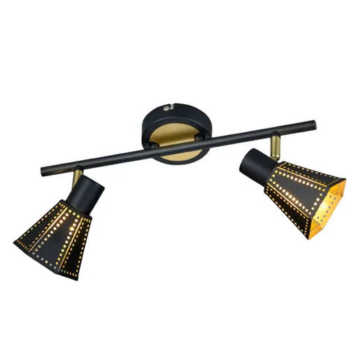 Houston - black and gold ceiling light