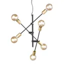 Cross pendant light with a minimalist design