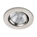 Round LED recessed spotlight Pamir in matt white