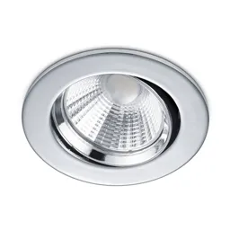 Round LED recessed spotlight Pamir in matt white