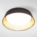 In black and gold - round Ponts LED ceiling lamp