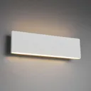 Concha LED wall light 28 cm, white