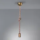 Rope pendant lamp with a decorative rope, 1-bulb