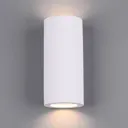 Zazou wall lamp made of plaster, two-bulb