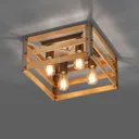 Khan ceiling light in a vintage design, 4-bulb