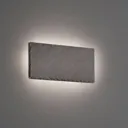 Raven LED wall light, slate, angular