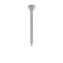 Mounting rod for DUOline track, white, 12.5 cm