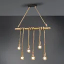 Wilma hanging light, bamboo, 6-bulb