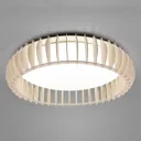 Monte LED ceiling light, CCT, Ø 60 cm, light wood