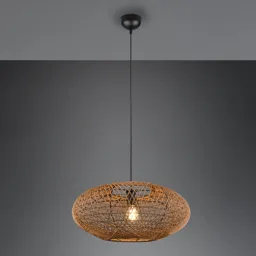 Hedda hanging light made of sisal and metal