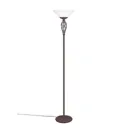 Rustica floor lamp with foot switch, rust