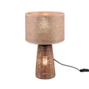 Straw table lamp made of rattan