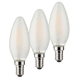 LED candle E14 4 W 2,700 K 3-pack 470 lm matt