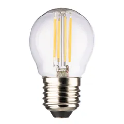 Golf ball LED bulb E27 4.5W 2,700 K filament clear