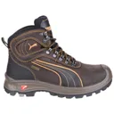 Puma Mens Sierra Nevada Mid Safety Boots - Brown, Size 6