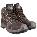 Puma Mens Sierra Nevada Mid Safety Boots - Brown, Size 6.5