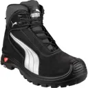 Puma Mens Safety Cascades Mid Safety Boots - Black, Size 6.5
