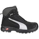 Puma Mens Safety Cascades Mid Safety Boots - Black, Size 8