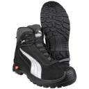 Puma Mens Safety Cascades Mid Safety Boots - Black, Size 9