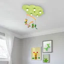 Frog ceiling light with an integrated mobile