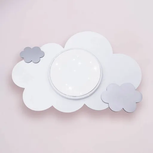 Starlight LED wall light, cloud, pink