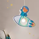 Little Astronauts Rocket pendant light