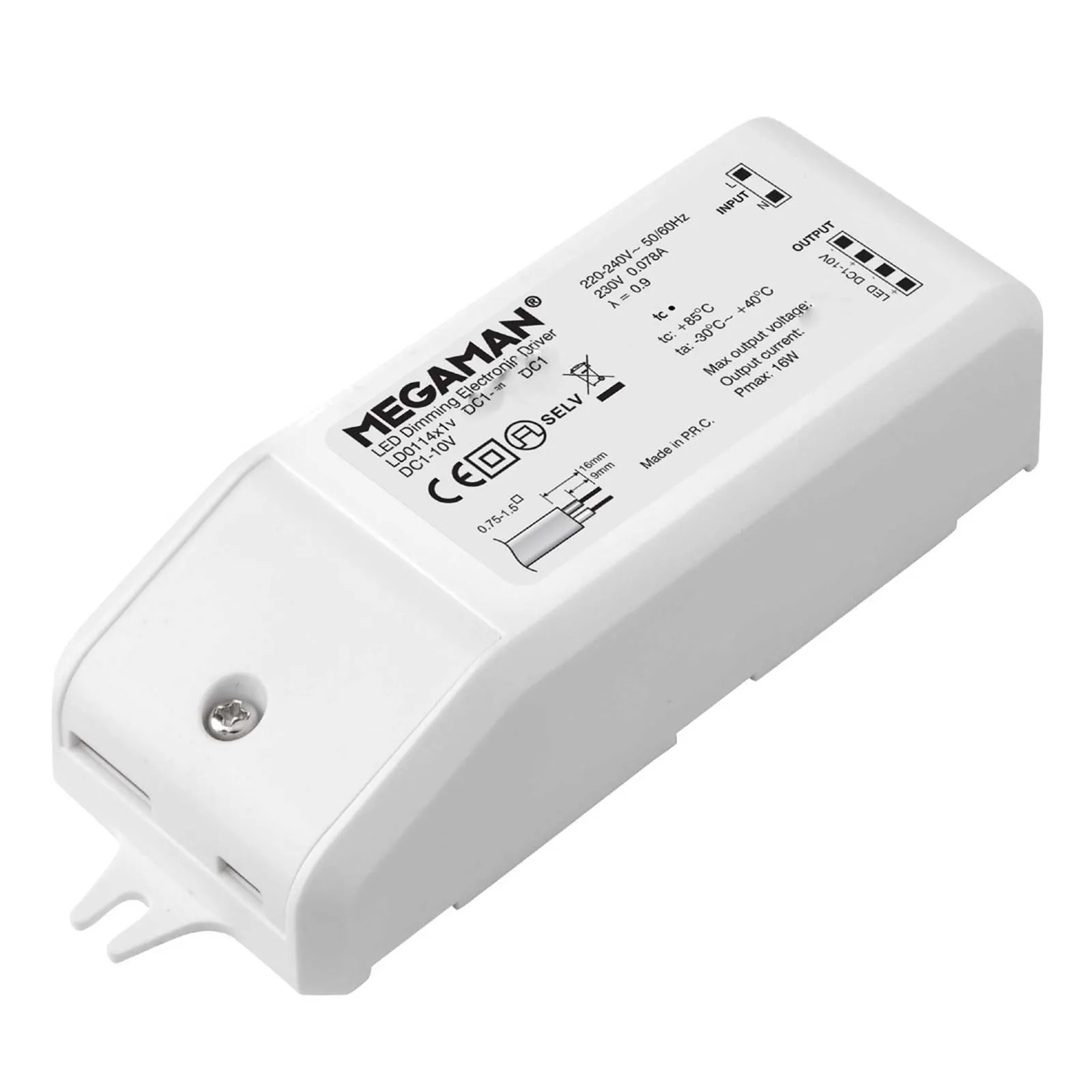 electronic driver DC 1-10 V 10 W, dimmable