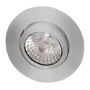 LED recessed spotlight Rico, dim to warm, b.steel