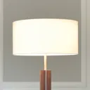HerzBlut Dana floor lamp, walnut, white