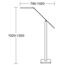 HerzBlut Otto O LED floor lamp reading light oak