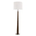 HerzBlut Conico floor lamp, white, natural oak