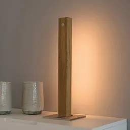 HerzBlut Leonora LED table lamp natural oak