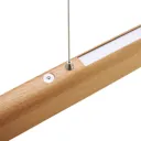 HerzBlut Arco LED hanging lamp click&dim oiled oak