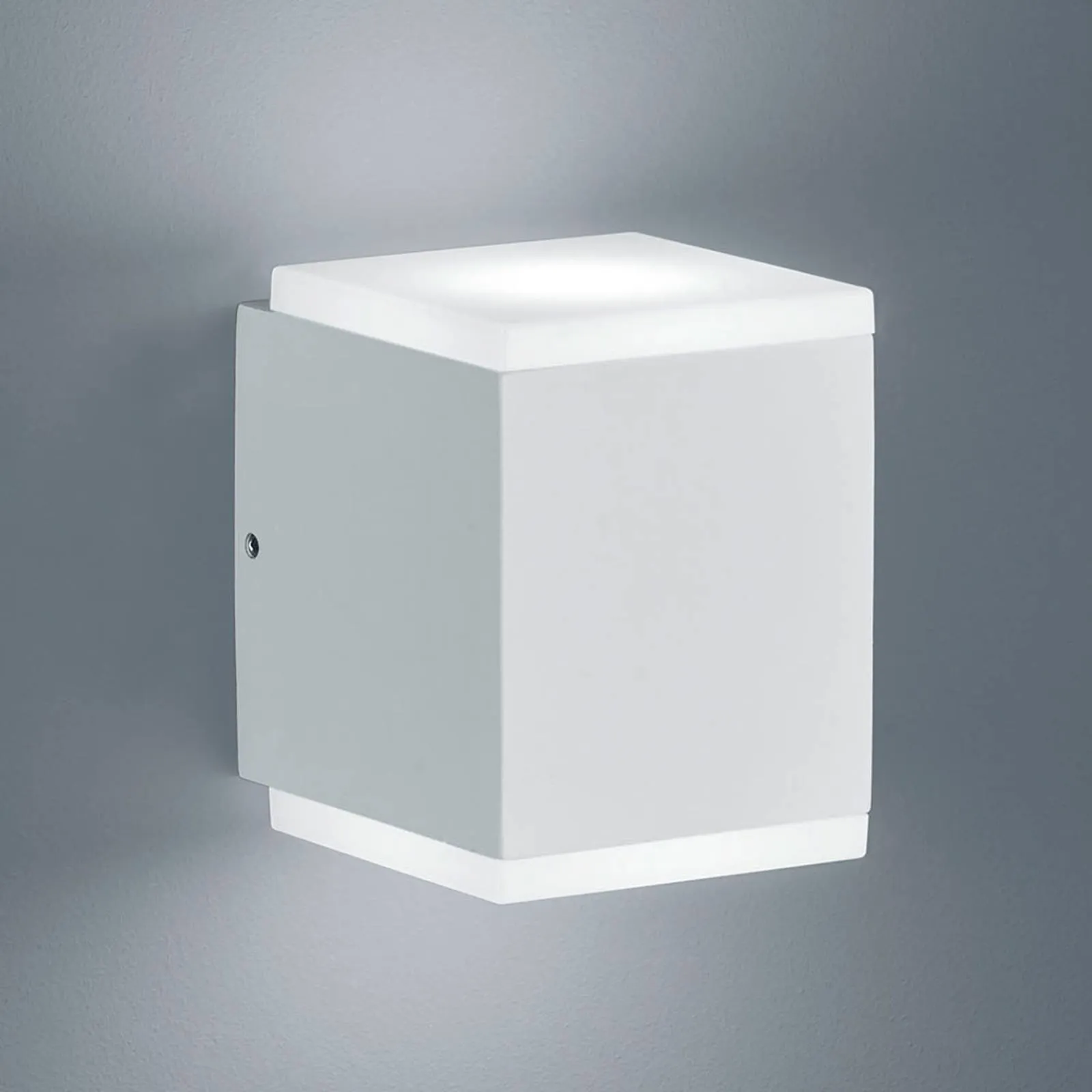Helestra Kibo - LED outdoor wall light, matt white