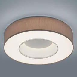 Helestra Lomo - LED ceiling lamp, mocca chintz