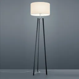 Helestra Certo tripod floor lamp, white