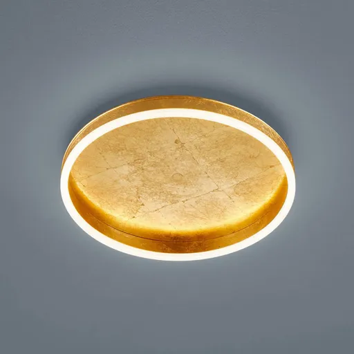 Helestra Sona LED ceiling light dim Ø 40 cm gold