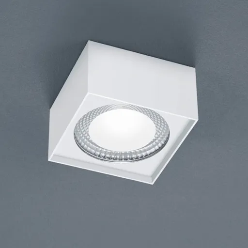 Helestra Kari LED ceiling light, angular, white