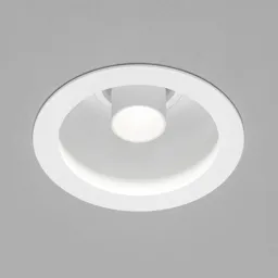 Helestra Run LED downlight 1-bulb, white/white