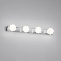 Helestra Lis LED mirror light, 4-bulb