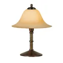 Menzel Anno 1900 table lamp, Scavo smoked glass