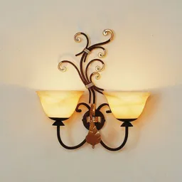 Florence two-bulb wall light