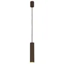 Menzel Solo Pipe hanging light, brown and black